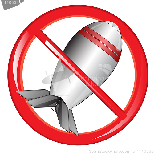 Image of Sign of the prohibiting bomb