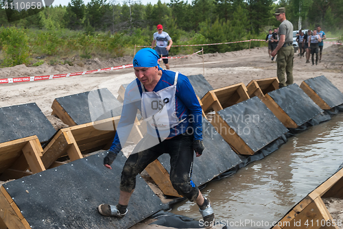 Image of Participants carry out anti-gravitation exercise