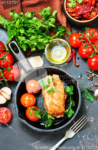 Image of fried duck with spices