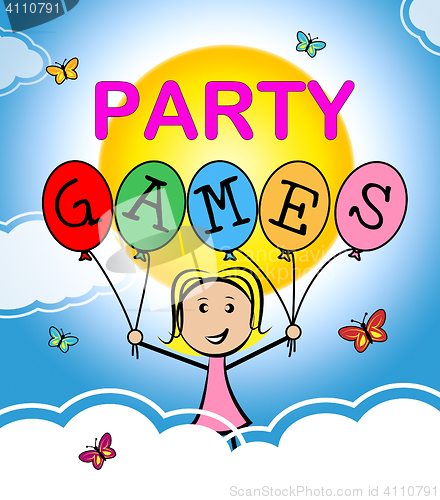 Image of Party Games Shows Play Time And Celebrations