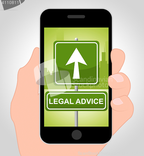 Image of Legal Advice Online Indicates Mobile Phone And Cellphone