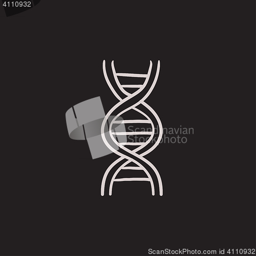 Image of DNA sketch icon.