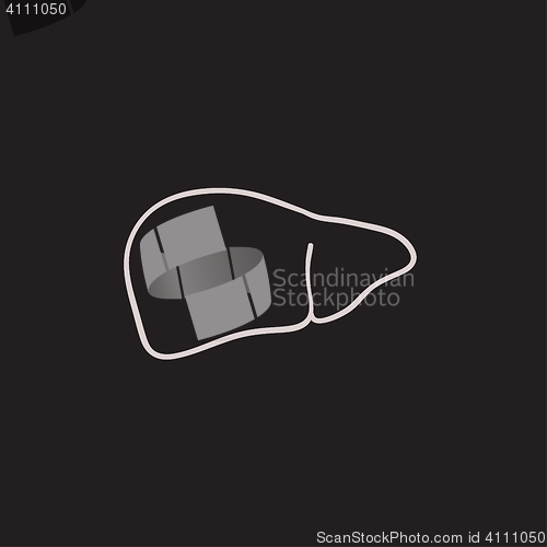 Image of Liver sketch icon.
