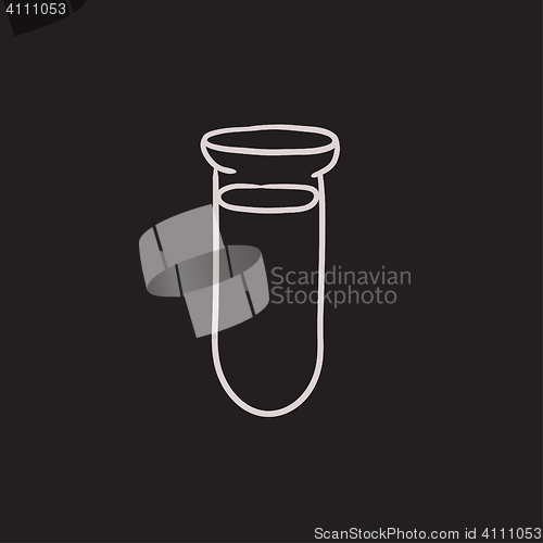 Image of Test tube sketch icon.