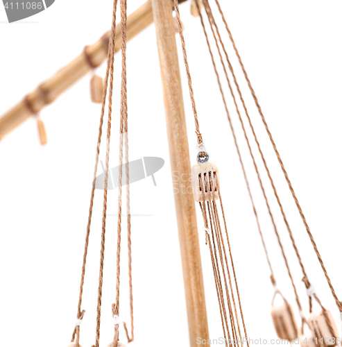 Image of wooden ship model