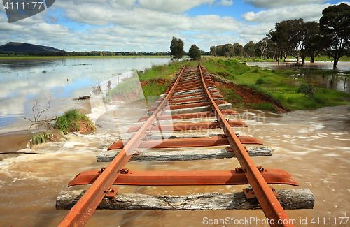 Image of Power of floodwaters landscape Australia