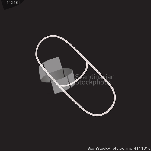 Image of Capsule pill sketch icon.