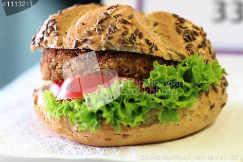 Image of fresh czech hamburger