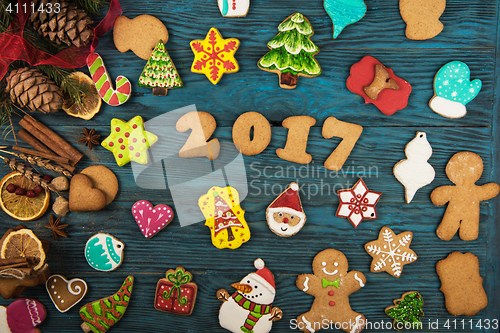 Image of Gingerbreads for new 2017 years