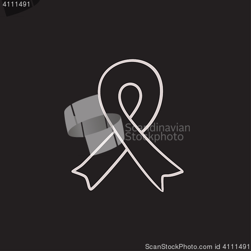 Image of Ribbon sketch icon.