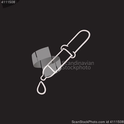 Image of Pipette sketch icon.