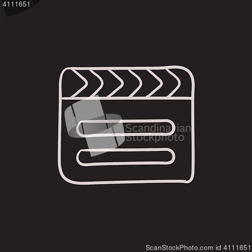 Image of Clapboard sketch icon.