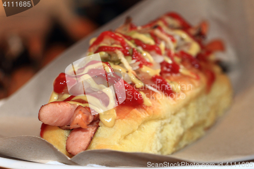 Image of homemade hottdog food