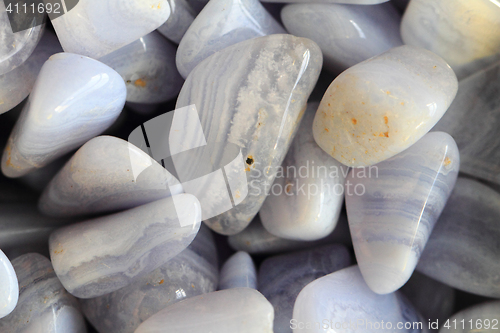 Image of blue chalcedony minerals