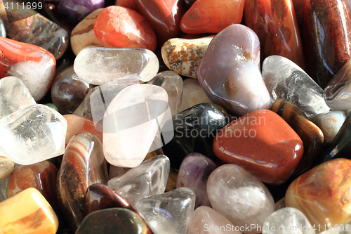 Image of natural color gems background 