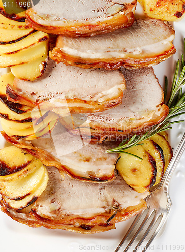 Image of roasted pork slices