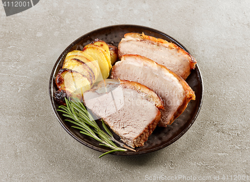 Image of roasted pork slices