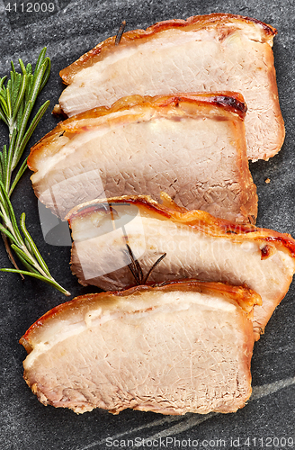 Image of roasted pork slices