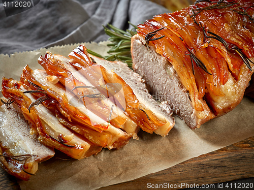 Image of roasted pork slices