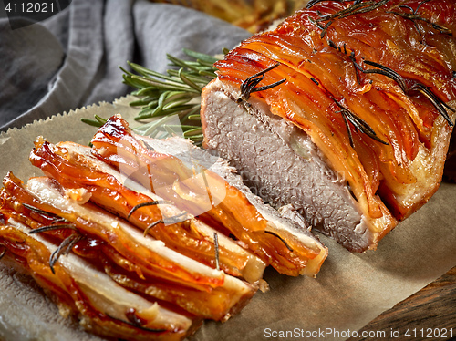 Image of roasted pork slices