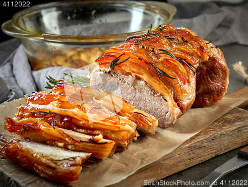 Image of roasted pork slices