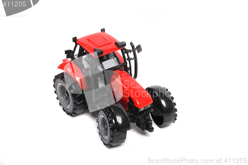 Image of red tractor