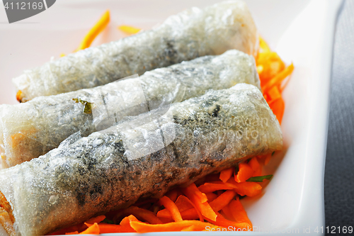 Image of Spring rolls filled seafood