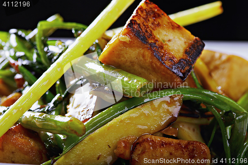 Image of Tofu meal closeup