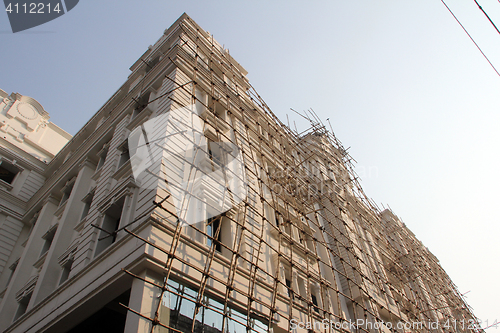 Image of Bamboo scaffolding, Kolkata, India