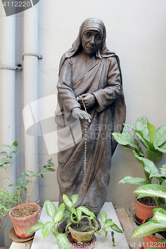 Image of Statue of Mother Teresa in Mother house, Kolkata, India