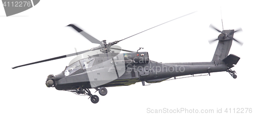 Image of LEEUWARDEN, THE NETHERLANDS - JUN 11, 2016: Boeing AH-64 Apache 