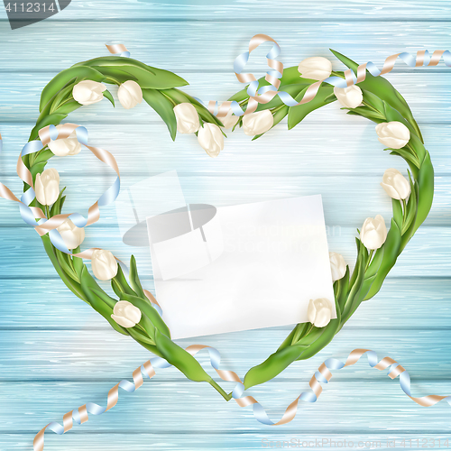 Image of Blank greeting card. EPS 10