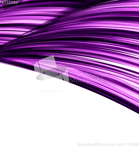 Image of Violet abstract wave techno background