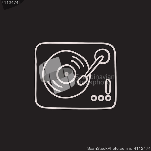 Image of Turntable sketch icon.