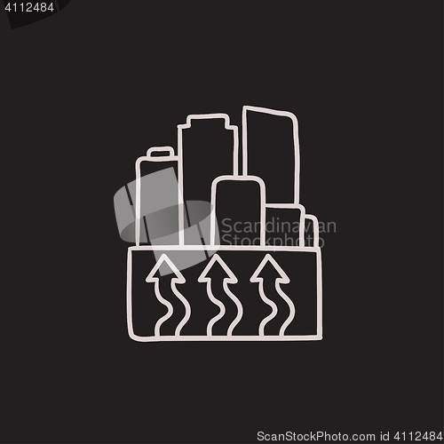 Image of Factory sketch icon.