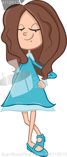 Image of school girl cartoon character