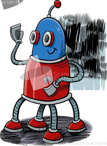 Image of robot character illustration