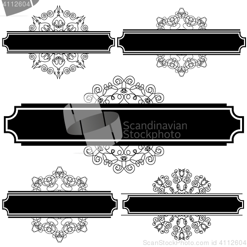 Image of Set of Different FlourishesFrames