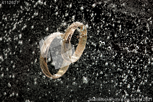 Image of Golden Rings In The Water