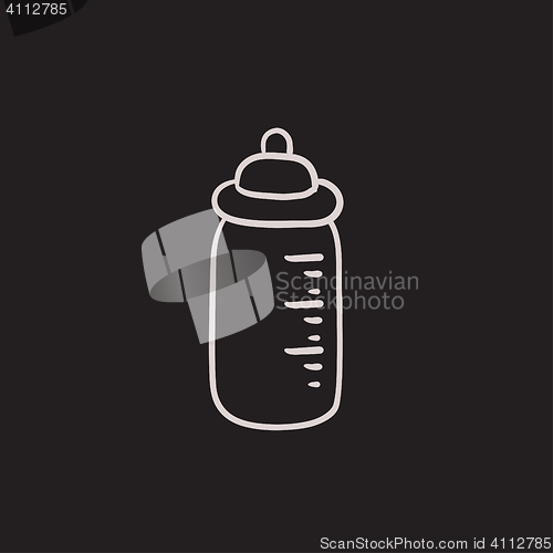 Image of Feeding bottle sketch icon.