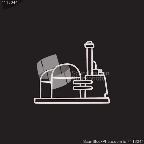 Image of Factory sketch icon.