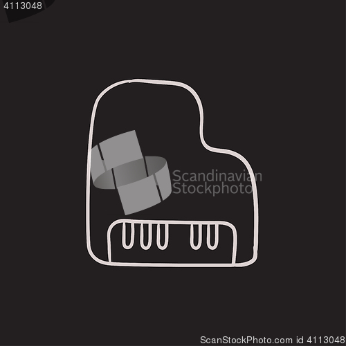 Image of Piano sketch icon.