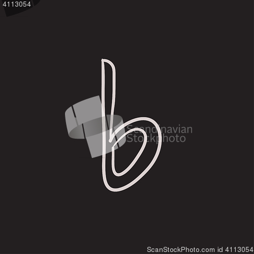 Image of Musical note sketch icon.