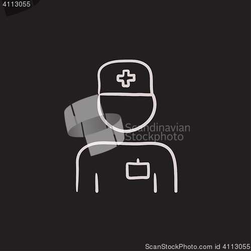 Image of Nurse sketch icon.