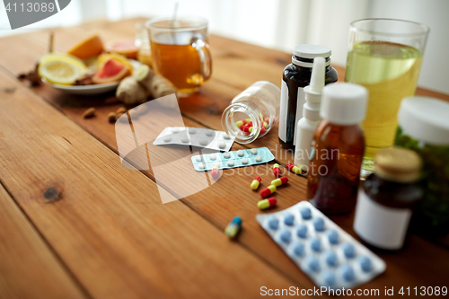 Image of traditional medicine and synthetic drugs