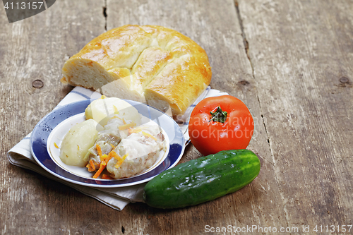 Image of Cabbage rolls with vegetables