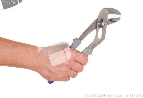 Image of Hand and Tool