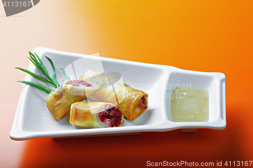 Image of Cherry spring rolls