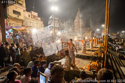 Image of Ganges Aarti ceremony, Varanasi