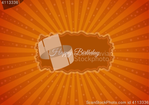 Image of Decorative birthday label